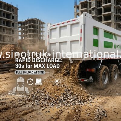 7300*2300*1500mm Cargo Box Heavy Duty Dump Truck per il trasporto fluido di merci RHD / LHD Tipo di guida