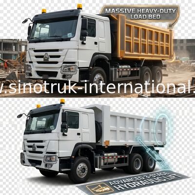 Autocarro ribaltabile a 10 ruote, 371 CV, trazione 6x4, motore Euro2