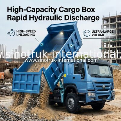 Sinotruk Howo 8x4 12 ruote HW76 ZZ3317V3567B1R RHD Elegante Blu