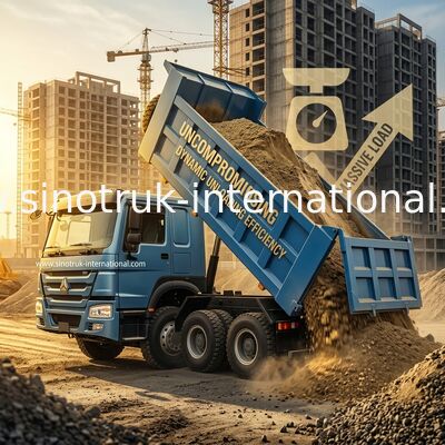 Affascinante Blue HOWO 8×4 380HP 26.91CBM Dump Truck dove la potenza incontra la precisione in ogni carico!