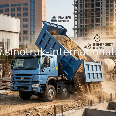 SINOTRUK HOWO 380HP 12 ruote LHD 31 tonnellate 20-30CBM ZZ3317N3567B1R