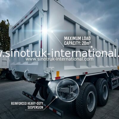 SINOTRUK HOWO 400HP camion di scarico per la costruzione A7 lampada di avvertimento del paraurti militare