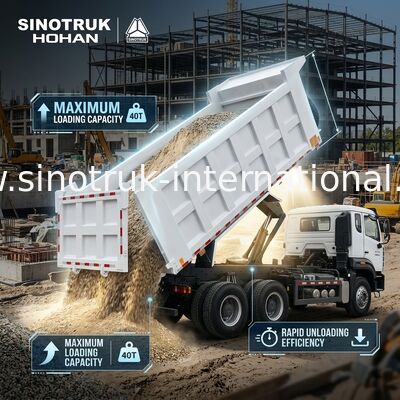 SINOTRUK HOWO 400 CV camion di scarico per la costruzione N7 Militare luci di avvertimento paraurti