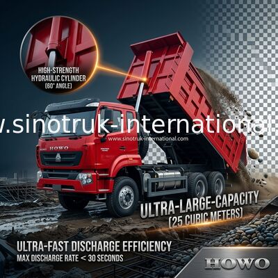 SINOTRUK HOHAN Nuovo Howo 6X4 RHD 10 Ruote Con Tarpaulin Rinforzato Dura Porta Posteriore Efficiente Trasporto