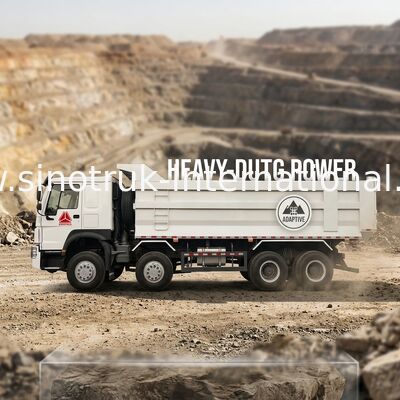 SINOTRUK HOWO Miniere di tipper Dump Truck 12 ruote 400Hp 8 × 4 U tipo