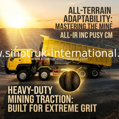 Sinotruk Howo Tipper Dump Truck 400Hp 8 × 4 50-60Tons Lhd 12 Ruote Gran vassoio