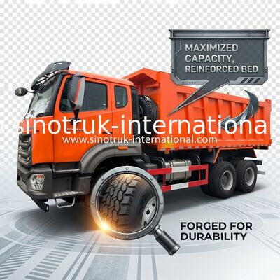 Sinotruk Hohan Dump Truck N7 6 × 4 10 Ruote 380 HP Lhd O Rhd