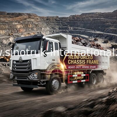 Ruote H77L bianco ZZ3317V386JB1R dell'autocarro con cassone ribaltabile di Sinotruk HOWO 8X4 380hp 12