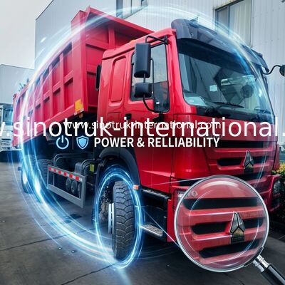 Sinotruk Howo Tipper Dump Truck 380Hp 6 × 4 con Hyva cilindro idraulico per l'estrazione mineraria