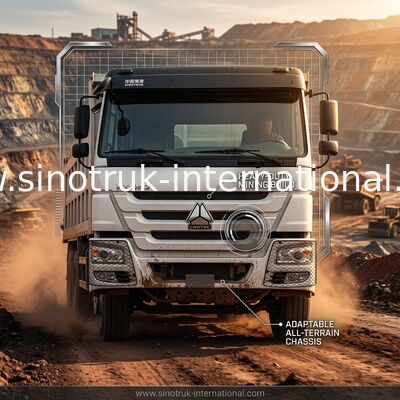 Bianco LHD 10Wheels di SINOTRUK HOWO Tipper Dump Truck 6×4 400HP 20CBM