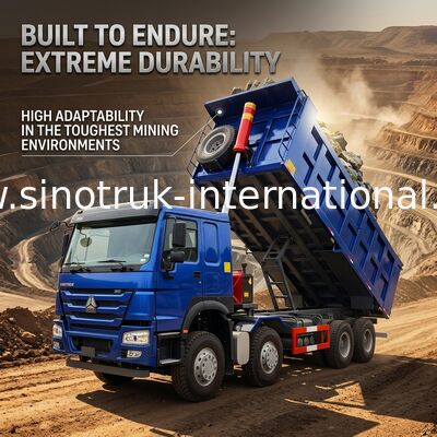 Cavalli vapore blu bassi del consumo di combustibile 400HP HOWO Tipper Dump Truck RHD 6×4 12wheels alti