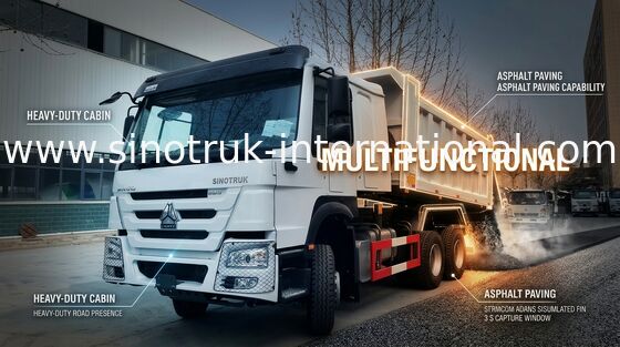 Ruote di SINOTRUK HOWO Tipper Truck 6X4 336HP LHD 10 25 tonnellate di ZZ3257N3847B1