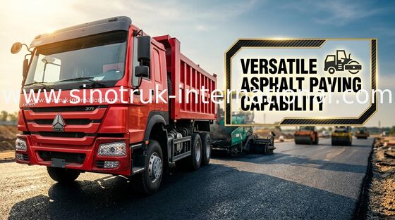 Autocarro con cassone ribaltabile ribaltabile rosso ZZ3257N3647A 371hp 6×4