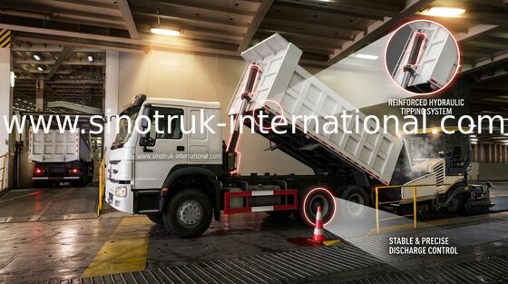 Autocarro con cassone ribaltabile di 266HP LHD SINOTRUK HOWO 6x4 ZZ3257M4147W