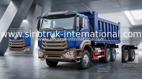 Autocarro con cassone ribaltabile Howo 6x4 dell'euro 2 371hp per costruzione