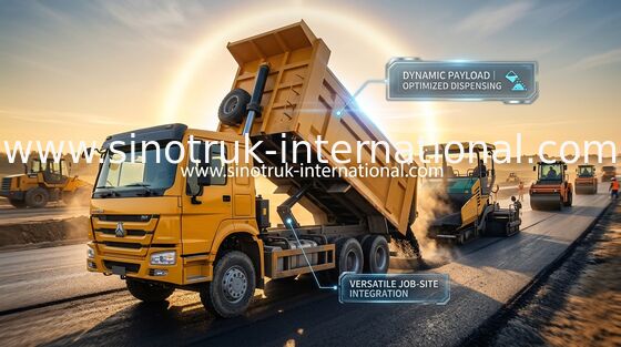 Re giallo Mine Dump Truck dell'euro 2 HOWO 30 tonnellate di carico