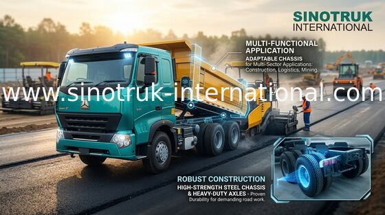 L'autocarro con cassone ribaltabile del ribaltatore di basso profilo 6x4 resistente Sinotruk Howo 290HP ampiamente usa