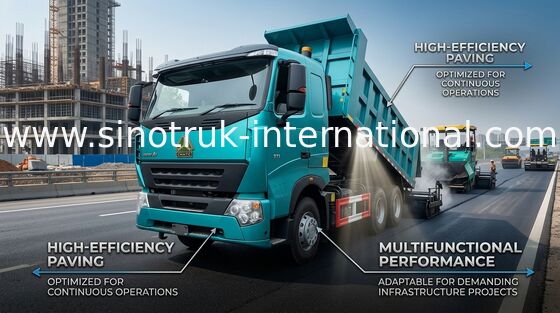 Autocarro con cassone ribaltabile del ribaltatore di SINOTRUK HOWO A7 per le tonnellate di ruote di RHD 10 delle costruzioni 30 - 40