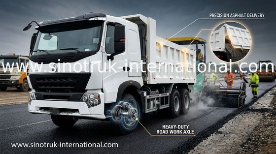 Rendimenti del combustibile bianco dell'autocarro con cassone ribaltabile di Sinotruk Howo di colore alto 30 - 40 tonnellate per estrarre