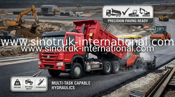 Sollevamento anteriore del motore 336HP HYVA dell'euro 2 dell'autocarro con cassone ribaltabile del ribaltatore di LHD 6X4 SINOTRUK HOWO