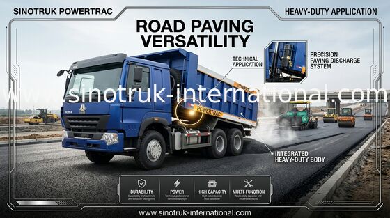 10 autocarro con cassone ribaltabile delle ruote SINOTRUK LHD 371 HP HYVA di 20CBM 30 - 40 cilindro idraulico di tonnellata