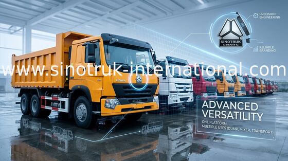 L'autocarro con cassone ribaltabile resistente del ribaltatore di LHD 6X4 10 spinge 30 - 40 tonnellate per industria estrattiva