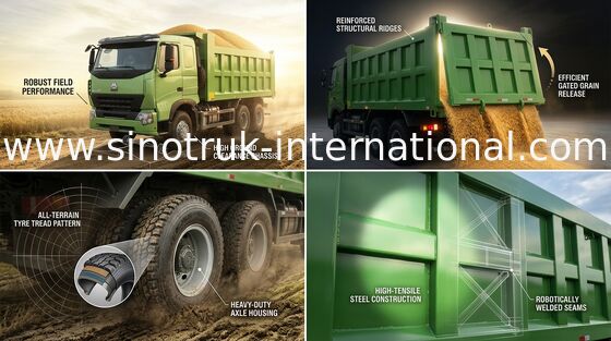 Autocarri con cassone ribaltabile del ribaltatore di SINOTRUK HOWO A7 25 - 30 tonnellate 10 ruote RHD per l'estrazione mineraria dello ZZ3257N3847N1