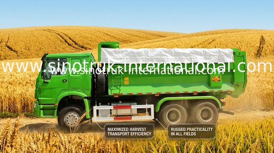 L'autocarro con cassone ribaltabile resistente municipale del ribaltatore SINOTRUK HOWO LHD 336HP 10 spinge