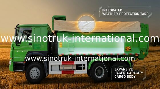 Autocarro con cassone ribaltabile resistente del ribaltatore di SINOTRUK per il materiale da costruzione di trasporto