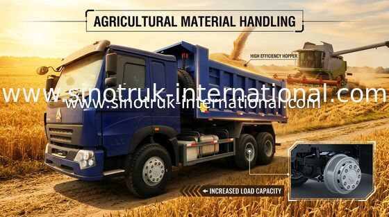 SINOTRUK HOWO che estrae l'autocarro con cassone ribaltabile commerciale 6X4 LHD 371HP 25-40 tonnellate