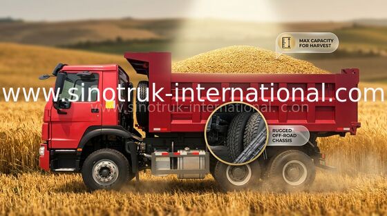 40 tonnellate dell'euro II del ribaltatore di autocarro con cassone ribaltabile 10 - consumo di combustibile basso del motore diesel 25CBM