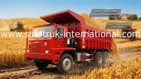 Autocarro con cassone ribaltabile di estrazione mineraria di SINOTRUK HOWO70 LHD 10Wheels 371HP 70 tonnellate di ZZ5707S3840AJ