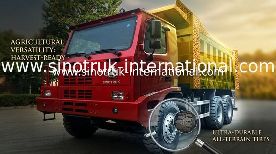 Autocarro a cassone colorato dell'autocarro con cassone ribaltabile di SINOTRUK HOWO 6x4/HOWO per estrarre
