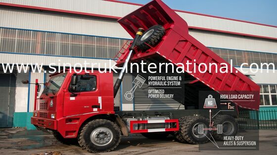 Autocarro con cassone ribaltabile professionale di SINOTRUK HOWO con il motore di WD615.47 371HP
