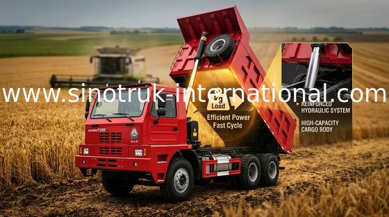 Autocarro con cassone ribaltabile del ribaltatore di alta efficienza 6X4 HOWO SINOTRUK ZZ5707S3640AJ
