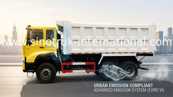Autocarro con cassone ribaltabile dorato di principe Tipper di SINOTRUK 6X4 290HP 25tons 10-25CBM ZZ3251M3241W