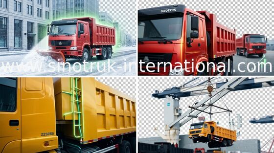 Autocarro con cassone ribaltabile del ribaltatore SINOTRUK HOWO 6X4 LHD 371HP 25-40tons 10-25CBM ZZ3257N3847A