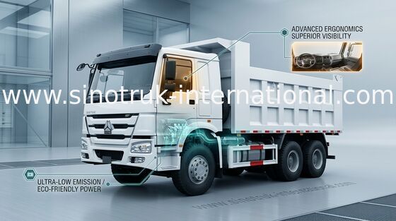 Autocarro con cassone ribaltabile del ribaltatore di SINOTRUK HOWO 6X4 371HP LHD 25tons 10-25CBM ZZ3257N3847A