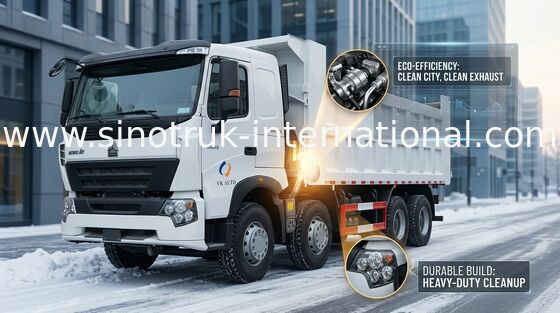 Autocarro con cassone ribaltabile pesante bianco di SINOTRUK HOWO A7 8X4 per l'estrazione mineraria dello ZZ3317N3867N1