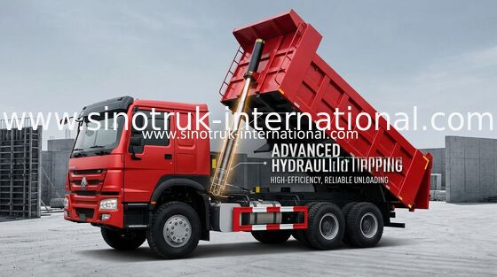 Il carico 25-40tons 371HP 6X4 10 dell'autocarro con cassone ribaltabile del ribaltatore SINOTRUK HOWO spinge 10-25CBM