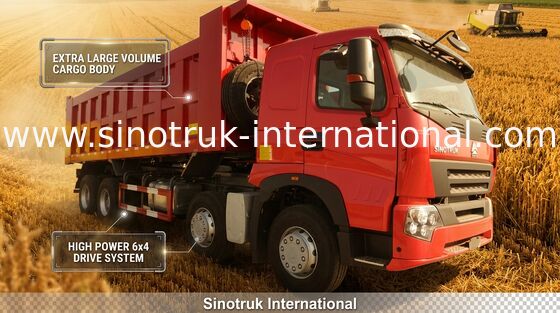 Autocarro con cassone ribaltabile del ribaltatore di SINOTRUK HOWO A7 371HP per costruzione ZZ3317N3867N1