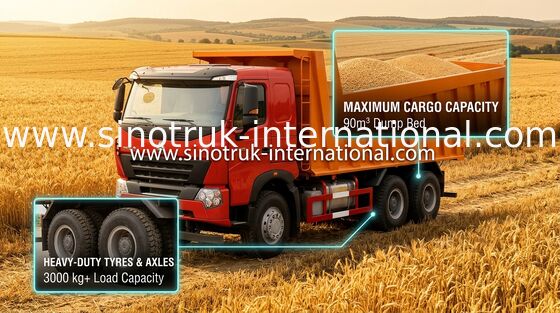 Autocarro con cassone ribaltabile del ribaltatore SINOTRUK HOWO A7 336HP per industria estrattiva ZZ3257N3847N1