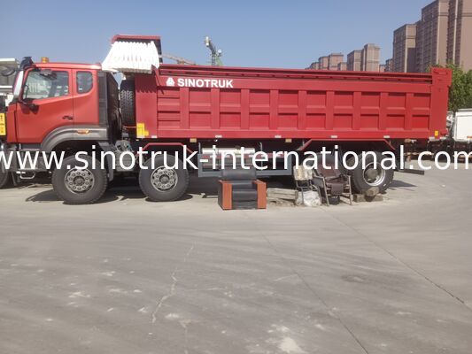 Sinotruk NX Tipper Dump Truck con motore da 371 CV, capacità da 40 a 50 tonnellate e trazione 8×4 per il trasporto pesante Rosso