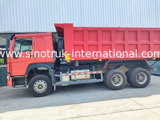 Heavy Duty HOWO 371 cavalli di potenza 6×4 camion a ribaltamento con design a ribaltamento medio, corpo di carico di 20 metri cubi, dotato di pneumatici standard 12.00R20 per il trasporto di materiali sfusi