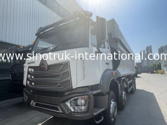 Autocarro con cassone ribaltabile Howo-NX con motore Weichai da 380 CV, telone elettrico e cassone di carico in acciaio al manganese per carichi pesanti