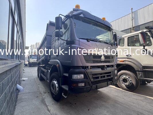 Autocarro con cassone ribaltabile del ribaltabile del modello 371HP LHD di SINOTRUK Howo TX 6X4 con le luci d'avvertimento tipo U colore grigio