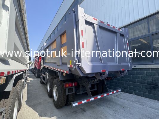 Autocarro con cassone ribaltabile del ribaltabile del modello 371HP LHD di SINOTRUK Howo TX 6X4 con le luci d'avvertimento tipo U colore grigio