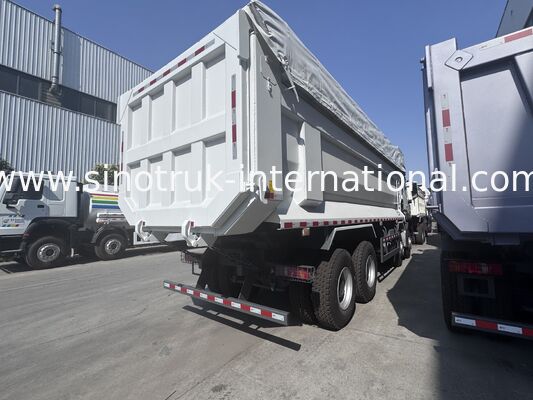 Autocarro con cassone ribaltabile del ribaltabile della cabina di SINOTRUK Howo NX 380HP 6X4 una spia con una tela cerata