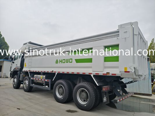 HOWO 8X4 380HP NX Tipper Dump Truck Con Tarpaulin Flap RHD