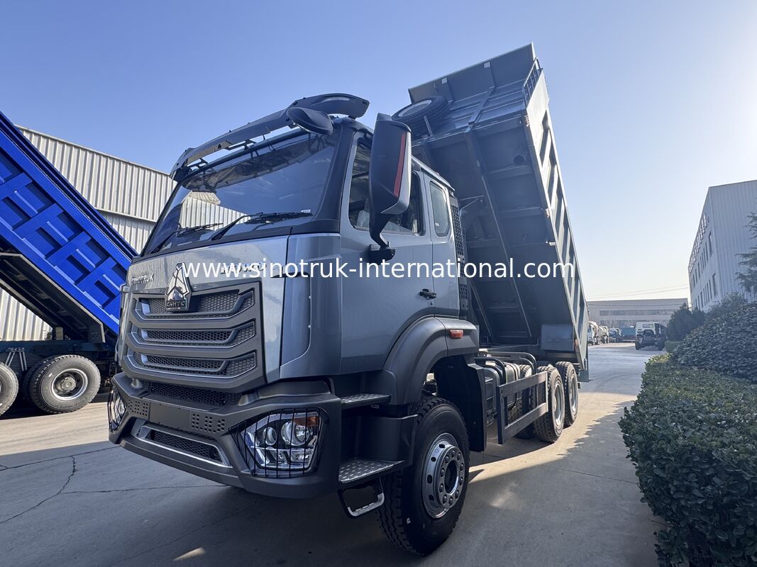 SINOTRUK HOHAN Nuovo Autocarro Ribaltabile Howo  Sollevamento Centrale  6 × 4 RHD  Cassone  19-20CBM Colore personalizzato dal cliente Argento Diamante 400HP